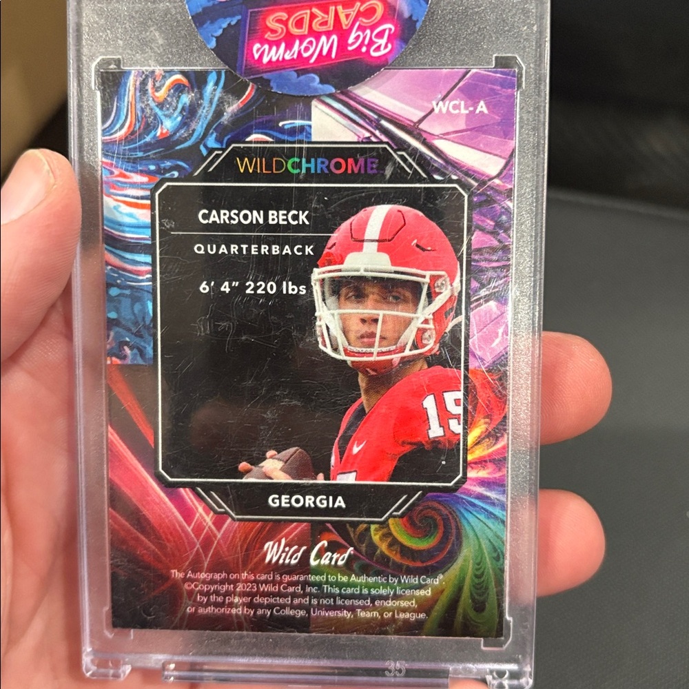 Carson Beck Auto Card !! - Picture 2 of 3
